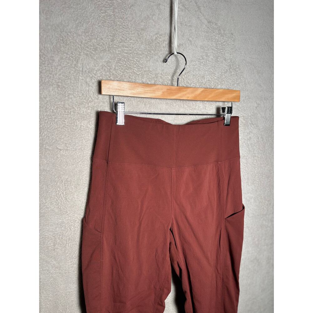 Athleta‎ Trekkie Hybrid Crop Tight Womens Size 6 Cognac - Picture 5 of 9